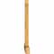 Ekena Millwork Eugene Rough Sawn Timber Gable Bracket, Western Red Cedar, 84"W x 56"H x 4"D x 6"F, 16/12 Pitch GBW084X56X0406EUG00RWR - alternate 3